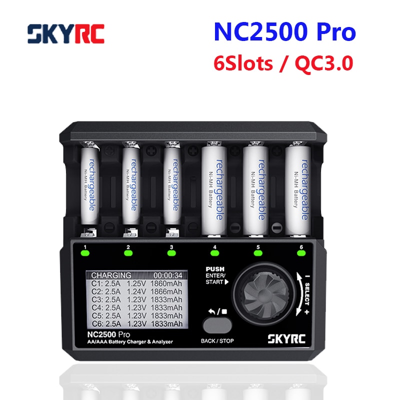 Skyrc NC2500 Pro LCD Ʈ ͸ , AA AAA N..